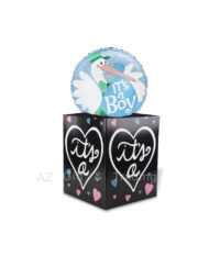 Gender Reveal Box with Balloon