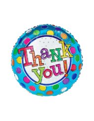 18 inch Thank you Polka dots balloon