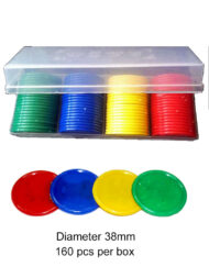 38 mm Plain Plastic Tokens-Chips