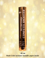 40 cm Confetti Cannon-Rose Gold Packaging