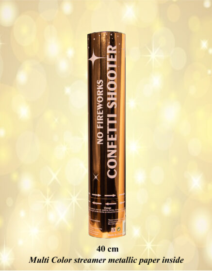 40 cm Confetti Cannon-Rose Gold Packaging