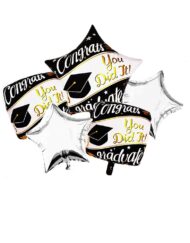 5 pcs Congrats Grad Balloon Set