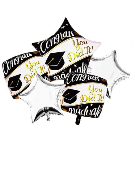5 pcs Congrats Grad Balloon Set
