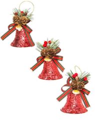 Mini Red Bells With Decor
