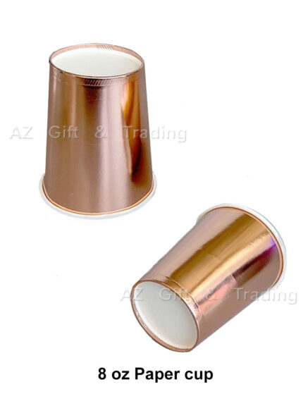 Disposable Cups-Rose Gold Shinning Finished