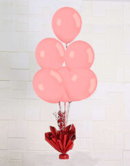 Gender Reveal Decoration Pink Balloons Bouquet