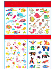 Cute Children Tattoo Stickers