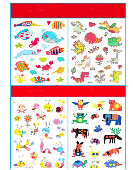 Cute Children Tattoo Stickers