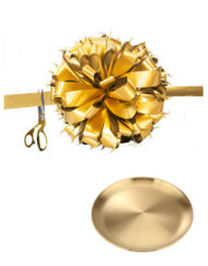 Gold Ribbon Cutting Opening Ceremony Complete Set