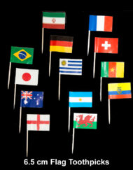 6.5 cm flag toothpicks