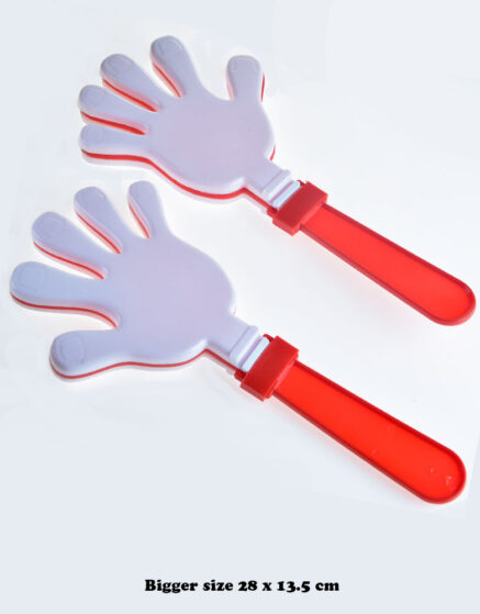 13 x 28 cm Big Red-White Hand Clapper