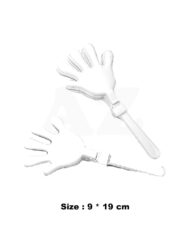 9 x 19 cm White Hand Clapper